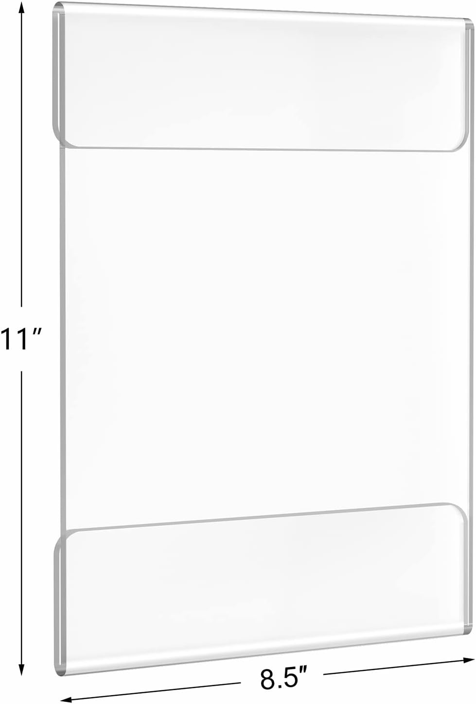 A4 Size 8.5 x 11 Inch Wall Mount Acrylic Sign Holder