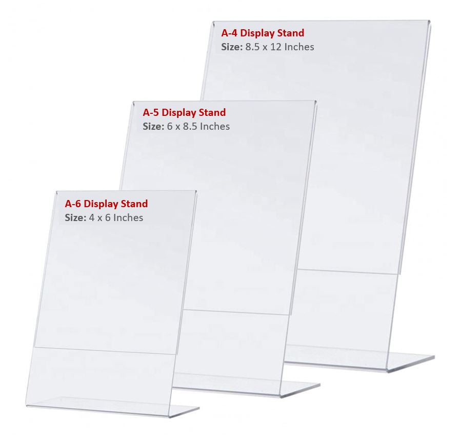 Acrylic Menu Display Stand