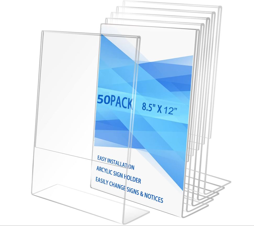 Acrylic Menu Display Stand