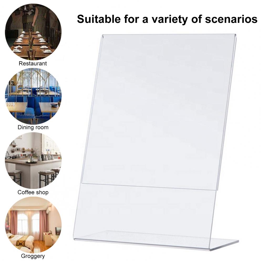 Acrylic Menu Display Stand