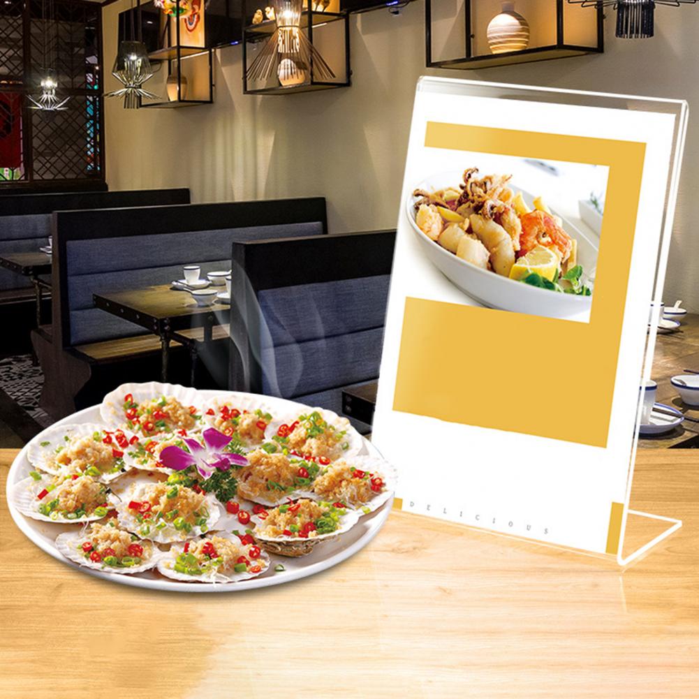 Acrylic Menu Display Stand