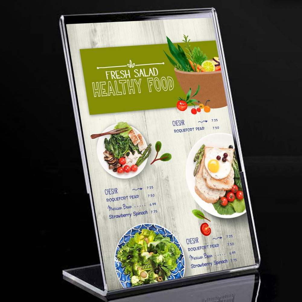 Acrylic Menu Display Stand