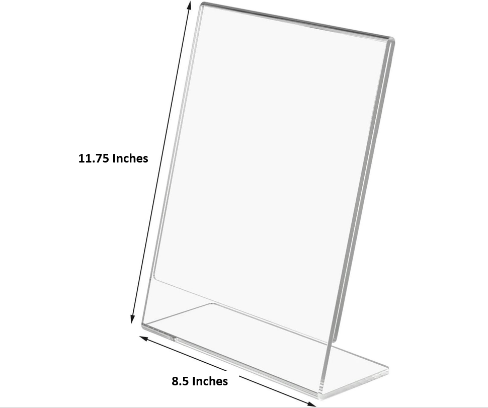 Acrylic Menu Display Stand