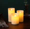 LED Light Up Candles - Set of 3
