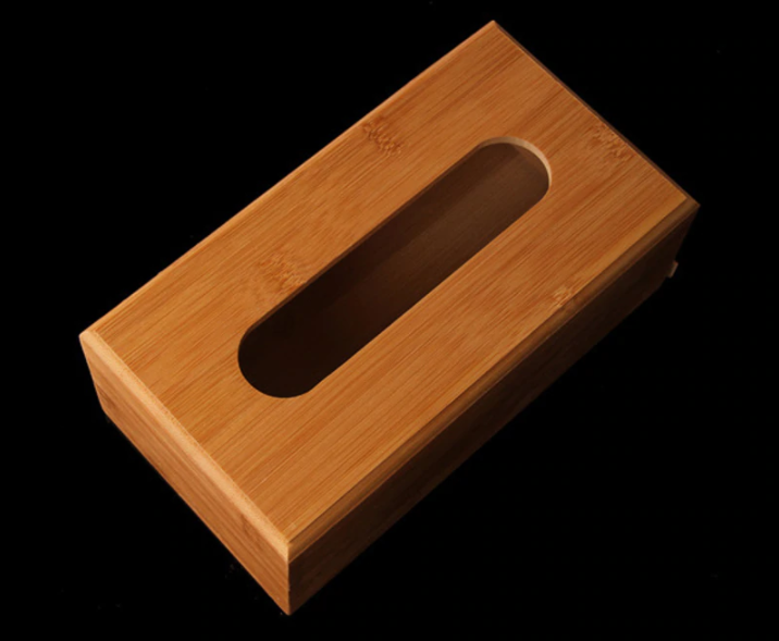 Bamboo Wood Tissue Box