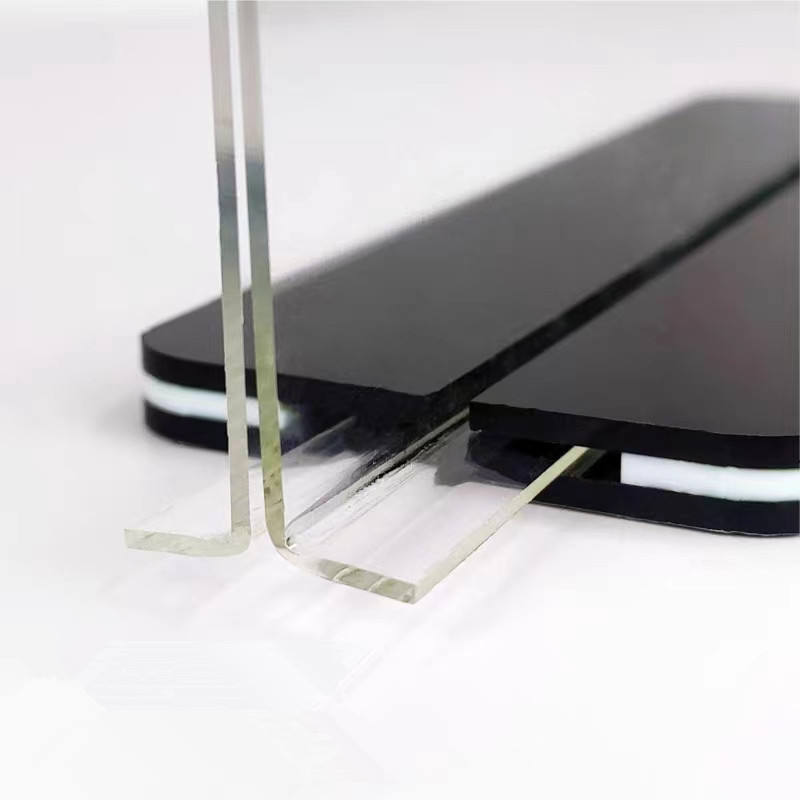 A4 Double Side T Shape Acrylic Sign Holder Display Stand