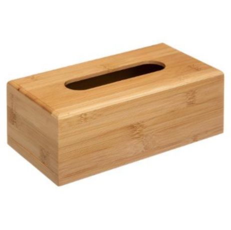 Bamboo Wood Tissue Box