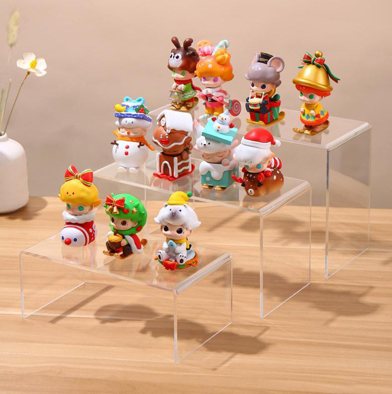 Acrylic Display Riser Stands for Jewlerry, Cosmetics and Action Figure Showcase